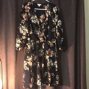 3/4 Floral Dress